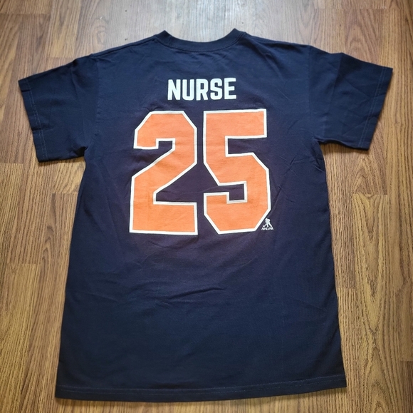 Edmonton Oilers Darnell Nurse #25 NHL Player Tee Men’s Size Medium B27 NHLPA - Picture 5 of 5
